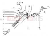 PIAGGIO HANDLEBARS COMPONENT PARTS