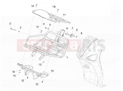 PIAGGIO Liberty elettrico PPT (E) első csomagtartó