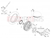 PIAGGIO Medley 150 4T ie ABS hátsó kerék