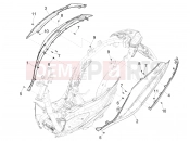PIAGGIO Medley 150 4T ie ABS Side cover - Spoiler