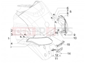 PIAGGIO MP3 125 Hibrid hátsó lámpa - irányjelző