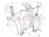 PIAGGIO MP3 125 ie Touring Front glove-box - Knee-guard panel