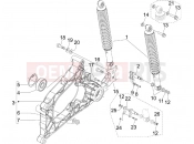PIAGGIO MP3 250 Rear suspension - Shock absorber/s