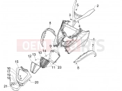 PIAGGIO MP3 250 ie MIC első idom