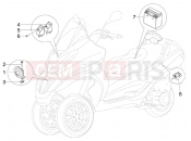 PIAGGIO MP3 250 ie MIC kezelőszervek - akkumulátor