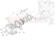 PIAGGIO MP3 250 ie MIC (USA) Cylinder-piston-wrist pin unit