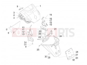 PIAGGIO MP3 250 ie MIC (USA) Rear cover - Splash guard
