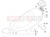 PIAGGIO MP3 250 ie MIC (USA) Saddle/seats