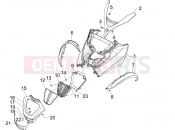 PIAGGIO MP3 300 4T 4V ie ERL Hibrid Front shield