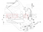 PIAGGIO MP3 300 4T 4V ie ERL Hibrid hátsó lámpa - irányjelző