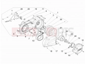 PIAGGIO MP3 300 4T 4V ie LT Hibrid Crankcase cover - Crankcase cooling