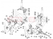 PIAGGIO MP3 300 4T 4V ie LT Hibrid Fork's components (Mingxing)