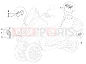 PIAGGIO MP3 300 4T 4V ie LT Hibrid Remote control switches - Battery - Horn