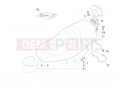 PIAGGIO MP3 300 4T 4V ie LT Hibrid Saddle/seats