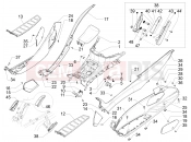 PIAGGIO MP3 300 ie LT Business - Sport Central cover - Footrests