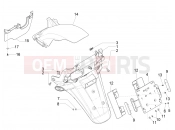 PIAGGIO MP3 300 ie LT Business - Sport Rear cover - Splash guard