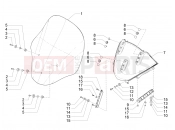 PIAGGIO MP3 300 ie LT Business - Sport Windshield - Glass