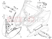 PIAGGIO MP3 300 ie LT Touring első lámpa - irányjelző