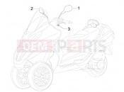 PIAGGIO MP3 300 ie MIC tükör
