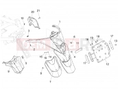 PIAGGIO MP3 300 YOUrban LT RL - Sport Rear cover - Splash guard