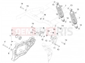 PIAGGIO MP3 350 MAXI Sport Rear suspension - Shock absorber/s