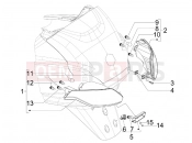 PIAGGIO MP3 400 ie hátsó lámpa - irányjelző