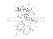 YAMAHA YP 400 Majesty 400 MAJESTY 400 YP400 (5RUG) 2007 FRONT BRAKE CALIPER