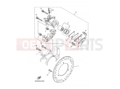 YAMAHA YP 400 Majesty 400 MAJESTY 400 YP400 (5RUG) 2007 REAR BRAKE CALIPER