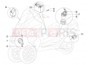 PIAGGIO MP3 400 ie LT Touring kezelőszervek - akkumulátor