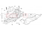 PIAGGIO MP3 400 RL Touring sisak tartó - ülés alatt