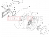 PIAGGIO MP3 500 LT Business Rear wheel