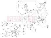 PIAGGIO MP3 500 LT Sport Front glove-box - Knee-guard panel