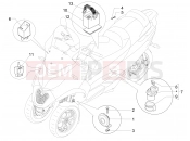 PIAGGIO MP3 500 LT Sport Remote control switches - Battery - Horn