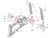 PIAGGIO MP3 500 LT Sport - Business hátsó teleszkóp - lengéscsillapító