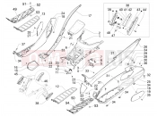 PIAGGIO MP3 500 MAXI Sport Business ABS Central cover - Footrests