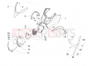 PIAGGIO MP3 500 MAXI Sport Business ABS első idom