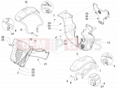 PIAGGIO MP3 500 MAXI Sport Business ABS kerékdob - sárvédő