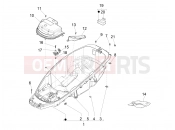 PIAGGIO MP3 500 MAXI Sport Business ABS Helmet huosing - Undersaddle