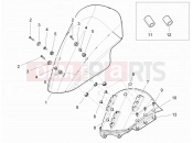 PIAGGIO MP3 500 RL Sport - Business szélvédő plexi