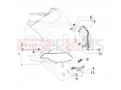 PIAGGIO MP3 500 RL Sport - Business hátsó lámpa - irányjelző