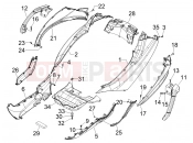 PIAGGIO MP3 500 RL Sport - Business Side cover - Spoiler