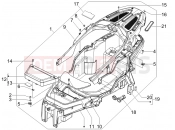 PIAGGIO MP3 500 Sport (USA) sisak tartó - ülés alatt
