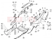 PIAGGIO MP3 500 Sport (USA) oldal burkolat - idomzat