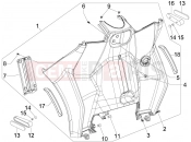 PIAGGIO MP3 500 Sport (USA) kesztyűtartó - térdelő idom