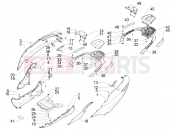 PIAGGIO MP3 500 Sport Business ABS (USA) oldal burkolat - idomzat