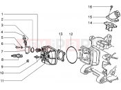 PIAGGIO NRG cylinder head and induction pipe