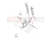 YAMAHA Skyliner 125 YP 125 YP125E SKYLINER 125 (5D82) 2007 BRAS ARRIERE & SUSPENSION
