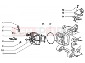 PIAGGIO Cylinder head-inlet and induction pipe
