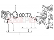 PIAGGIO Cylinder-piston-wrist pin, assy