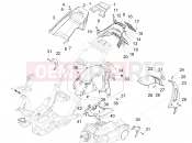 PIAGGIO NRG Power DD hátsó burkolat - sárvédő